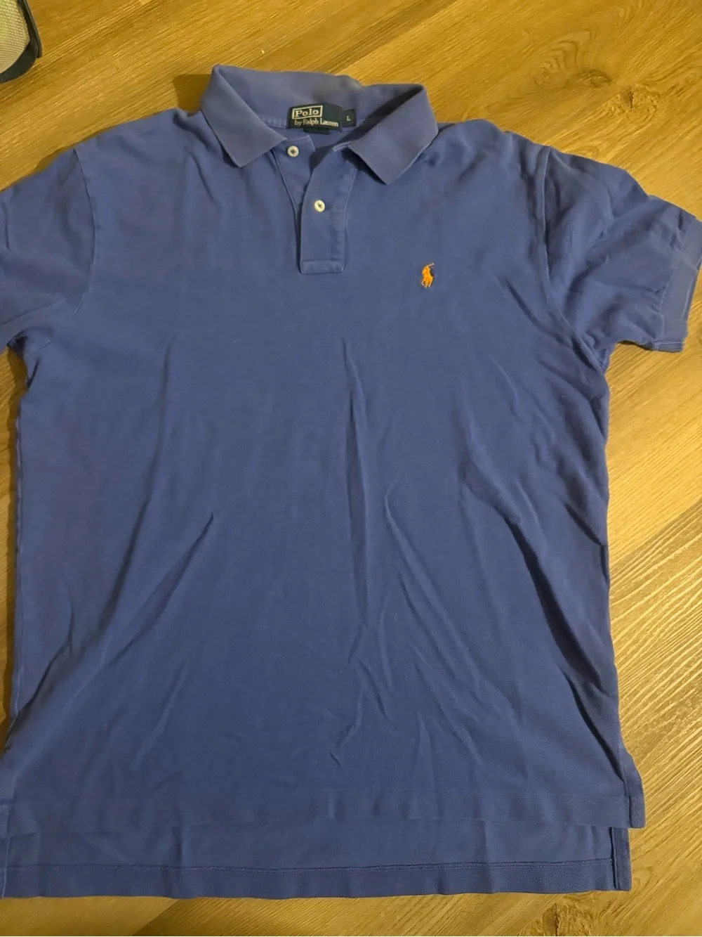 Polo by Ralph Lauren Purple Short-Sleeve Polo with Orange Logo